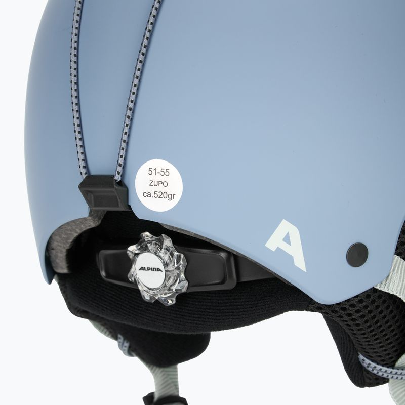 Casco da sci Alpina per bambini Zupo fumo/blu opaco 8