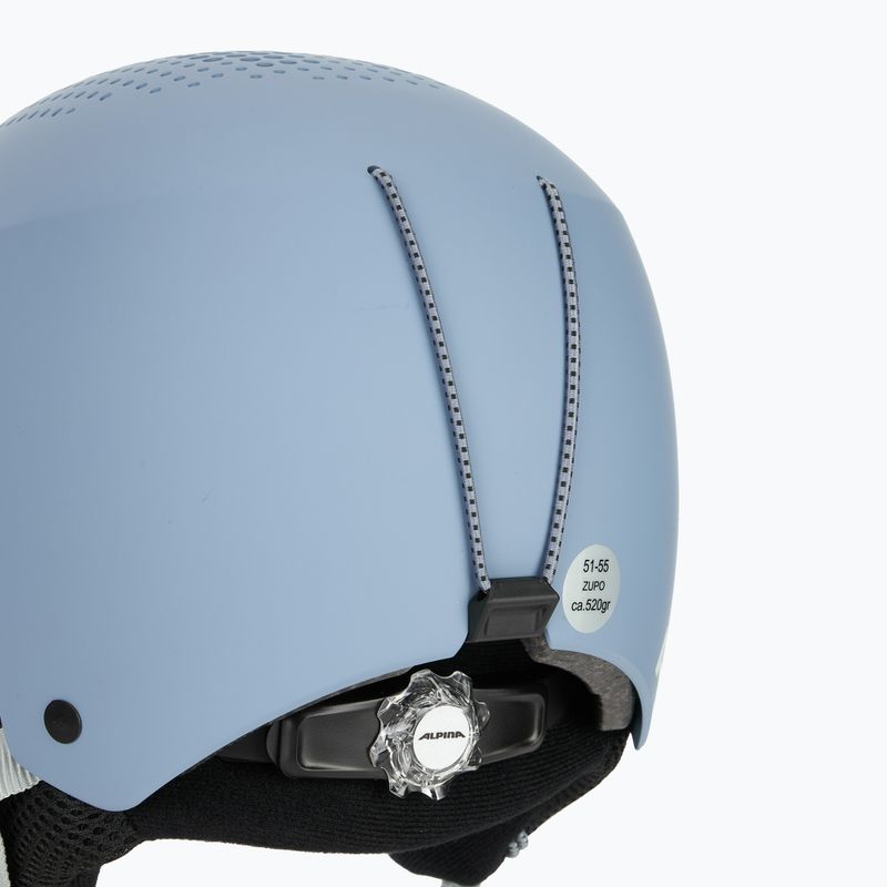 Casco da sci Alpina per bambini Zupo fumo/blu opaco 9