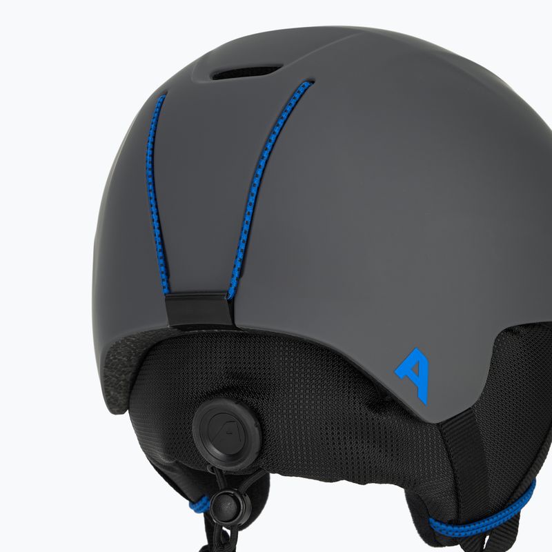 Casco da sci Alpina Brix mezzanotte/grigio opaco per bambini 8