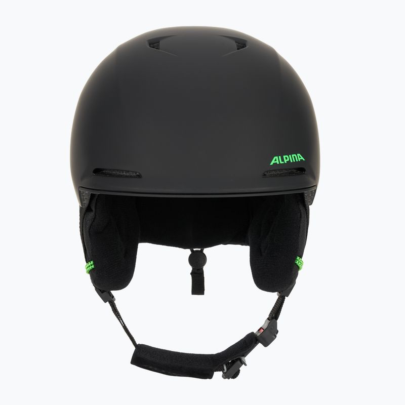 Casco da sci Alpina Brix per bambini nero/neon opaco 2