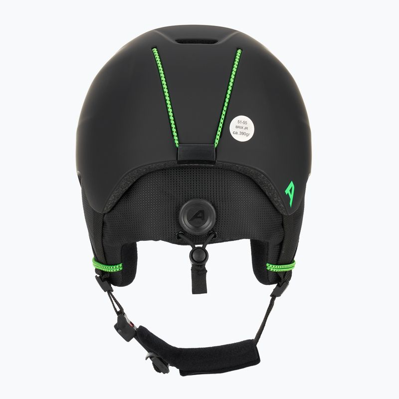 Casco da sci Alpina Brix per bambini nero/neon opaco 4