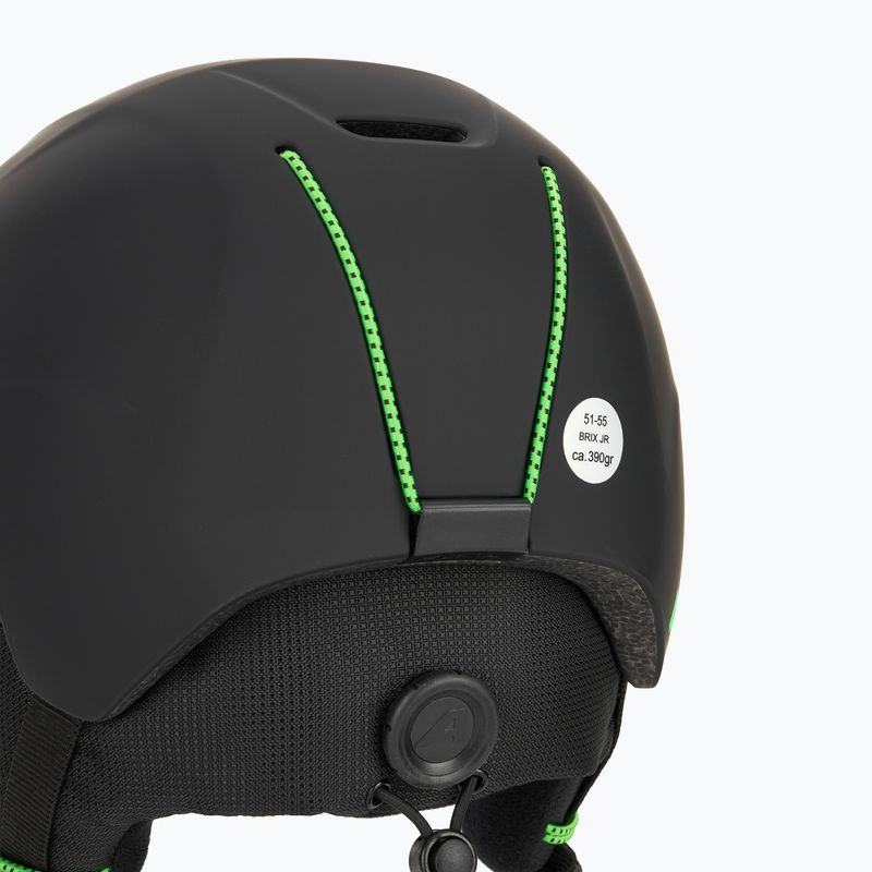Casco da sci Alpina Brix per bambini nero/neon opaco 8