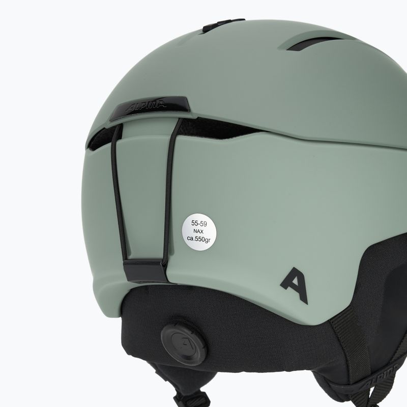Casco da sci Alpina Nax salice/verde opaco 8
