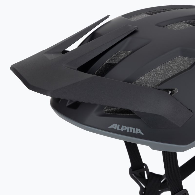 Casco da bici Alpina Taunus nero/grigio opaco 8