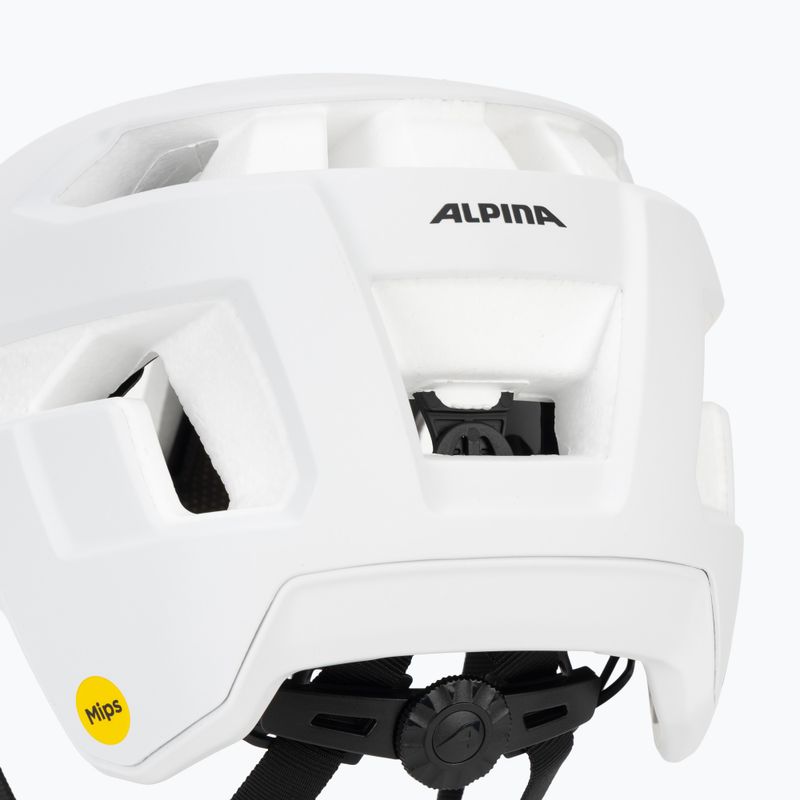 Casco da bici Alpina Taunus Gravel MIPS bianco opaco 8