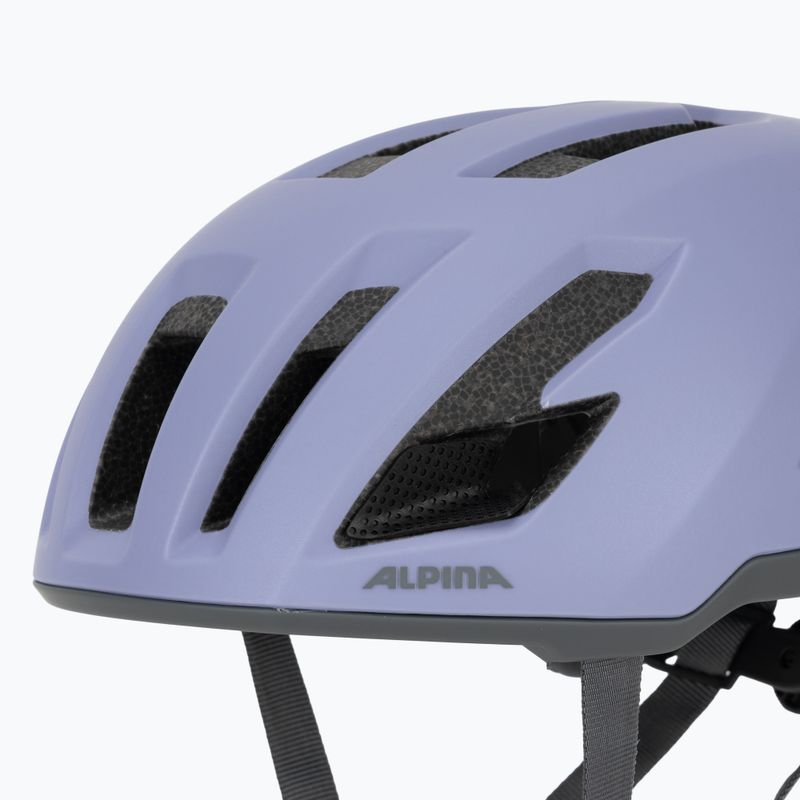 Casco da bici Alpina Taunus Gravel MIPS lilla opaco 7