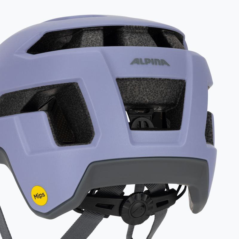 Casco da bici Alpina Taunus Gravel MIPS lilla opaco 8