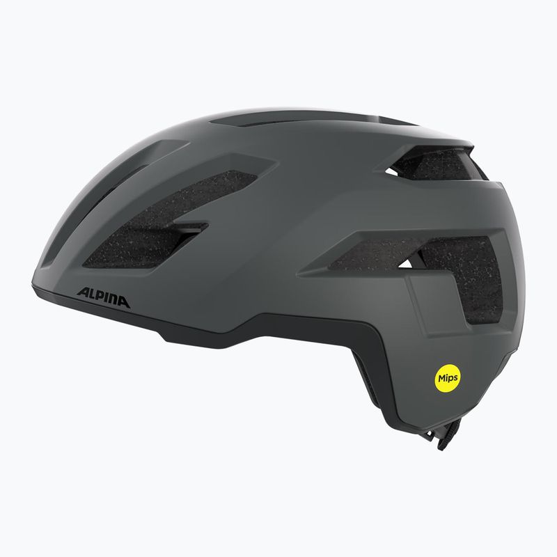Casco da bici Alpina Taunus Gravel MIPS nero/grigio notte opaco 4