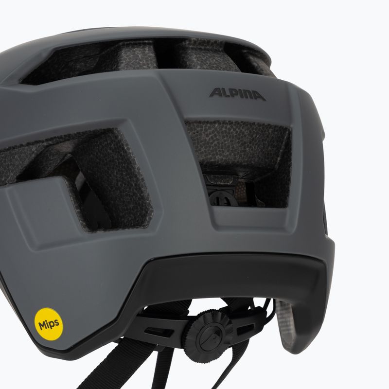 Casco da bici Alpina Taunus Gravel MIPS nero/grigio notte opaco 8