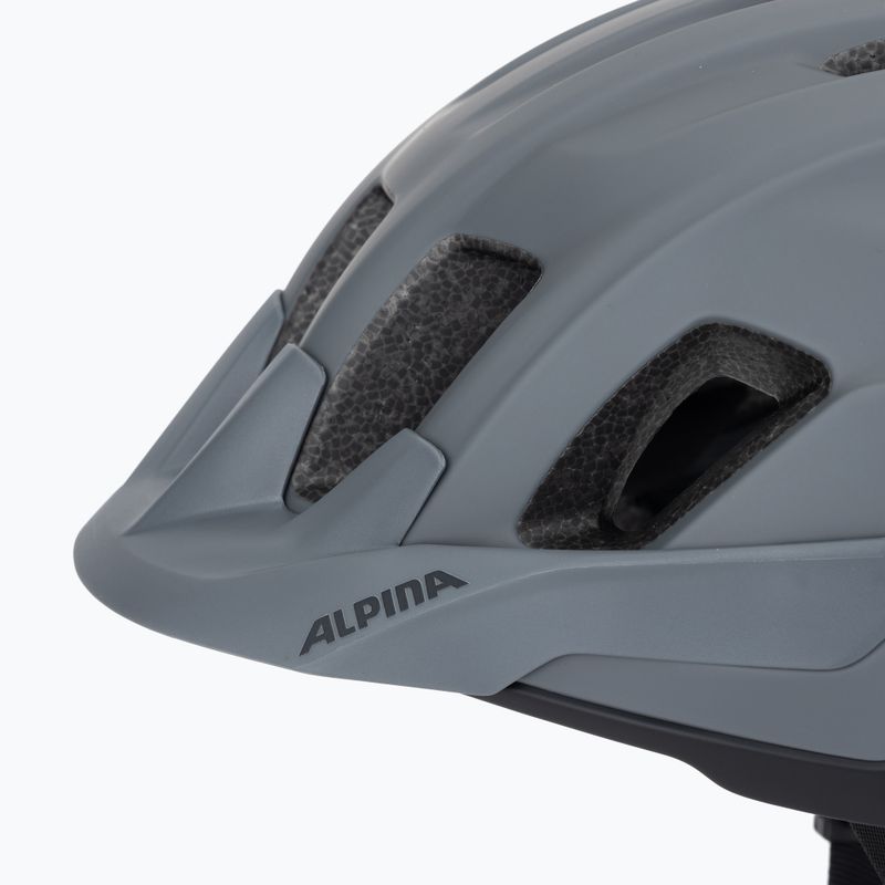 Casco da bici Alpina Paranus grigio notte opaco 7