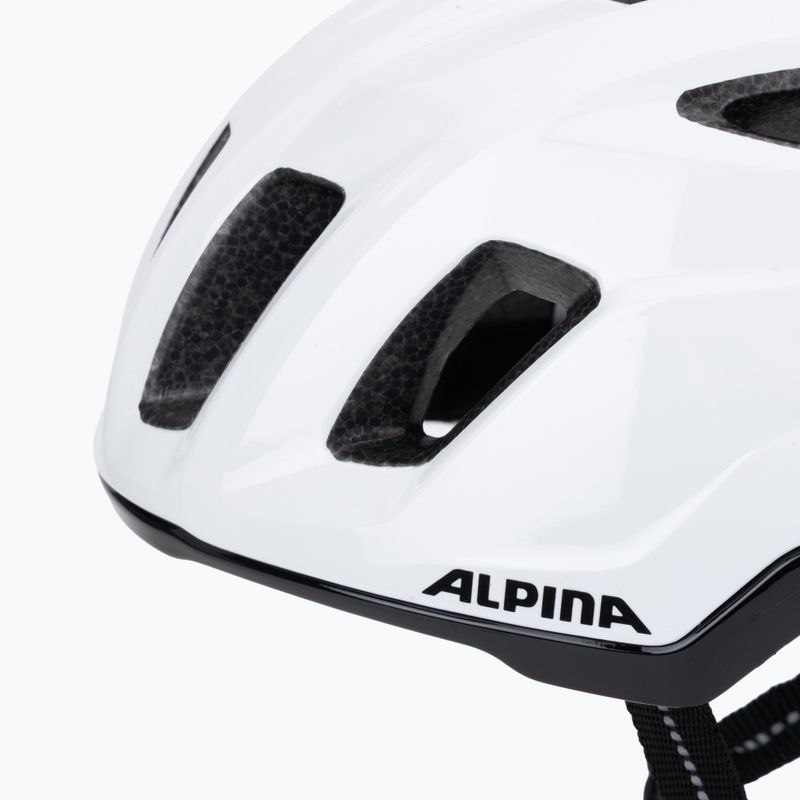 Casco da bici Alpina Paranus Urban bianco lucido 7