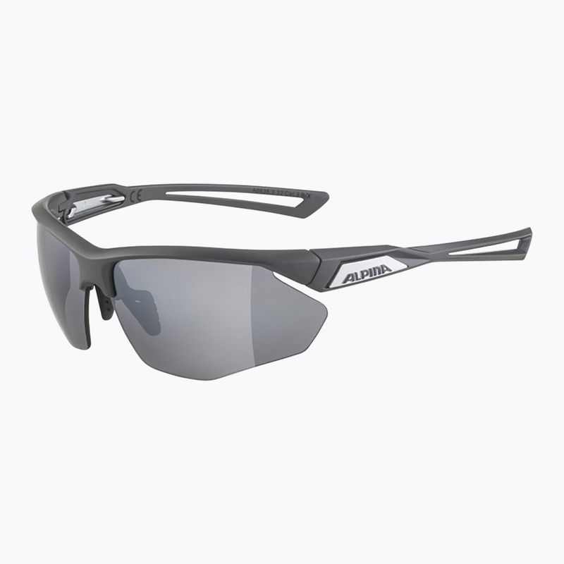 Occhiali da sole Alpina Nylos HR grigio notte opaco/argento a specchio 5