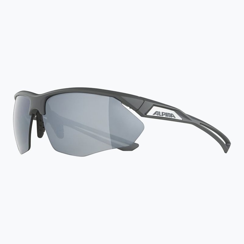 Occhiali da sole Alpina Nylos HR grigio notte opaco/argento a specchio 8