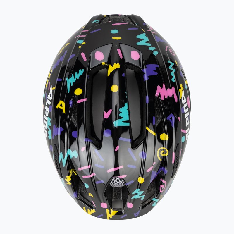 Casco da bici per bambini Alpina Pico black/confetti gloss 6