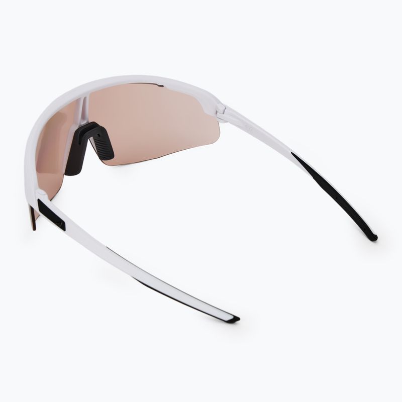 Occhiali da sole Alpina Turbo Pro Q-Lite bianco opaco/rosa a specchio 2