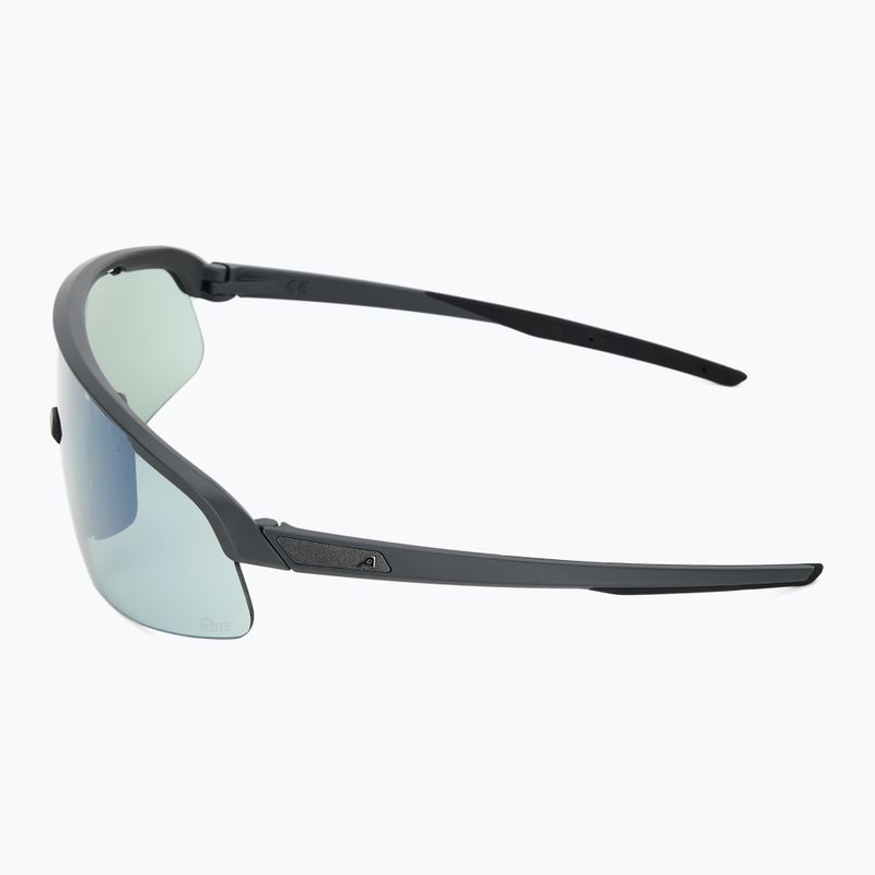 Occhiali da sole Alpina Turbo Pro S Q-Lite grigio notte opaco/argento a specchio 4