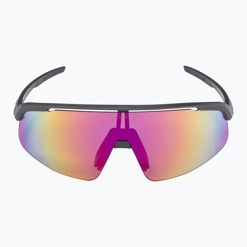 Occhiali da sole Alpina Turbo Pro S Q-Lite nero metallizzato opaco/rosa a specchio 6