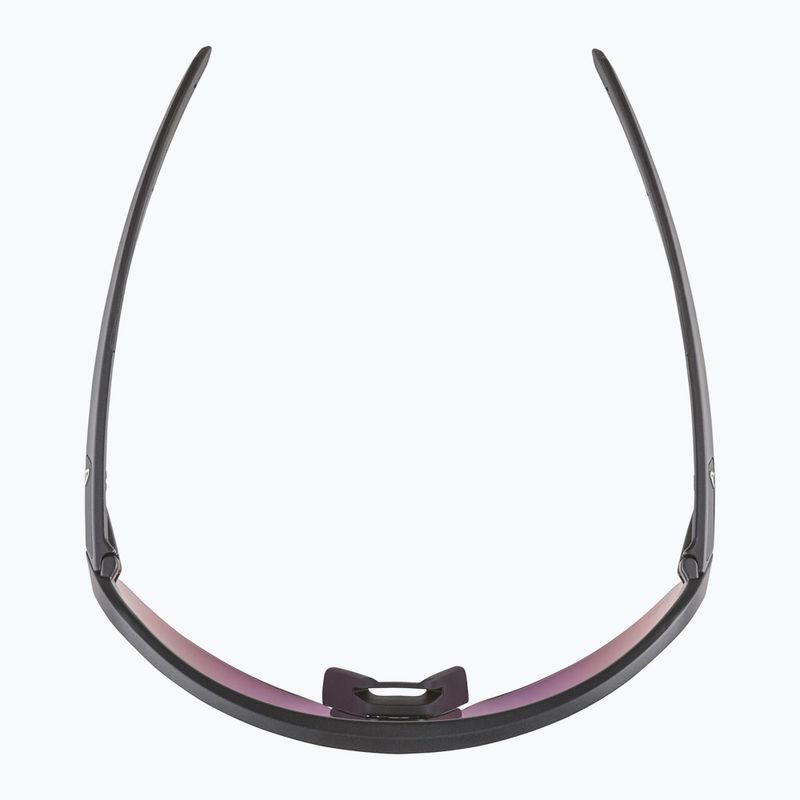 Occhiali da sole Alpina Turbo Pro S Q-Lite nero metallizzato opaco/rosa a specchio 8