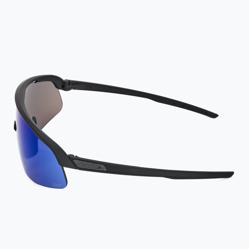 Occhiali da sole Alpina Turbo Pro S Q-Lite nero opaco/blu a specchio 4