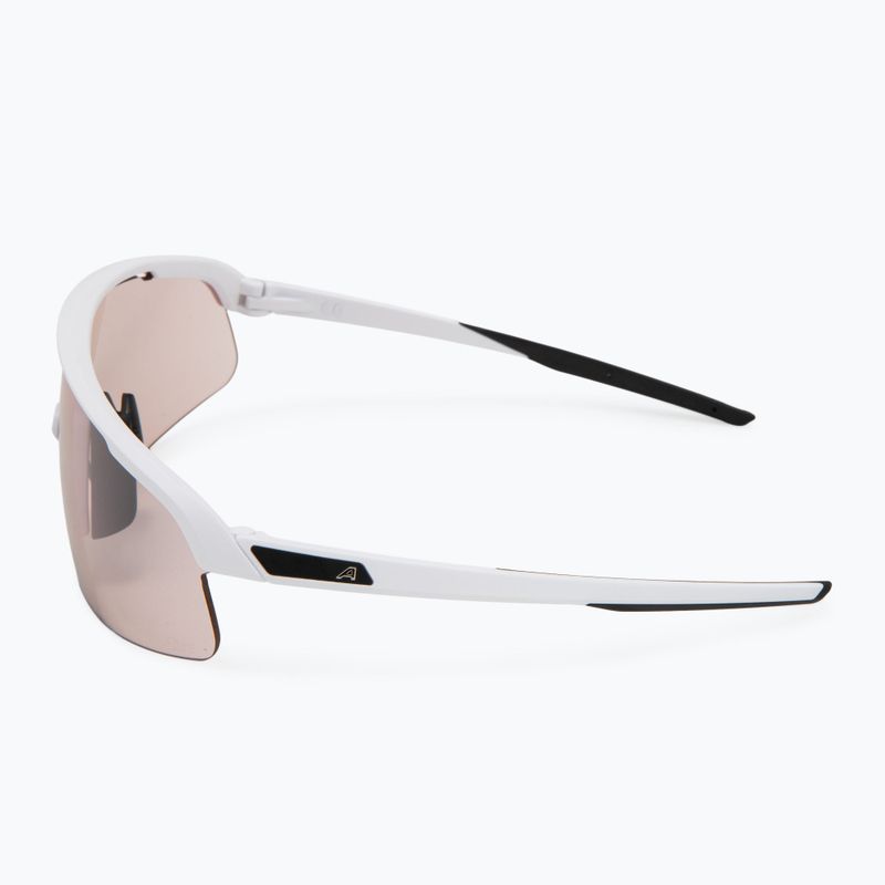 Occhiali da sole Alpina Turbo Pro S Q-Lite bianco opaco/ argento flash a specchio 4
