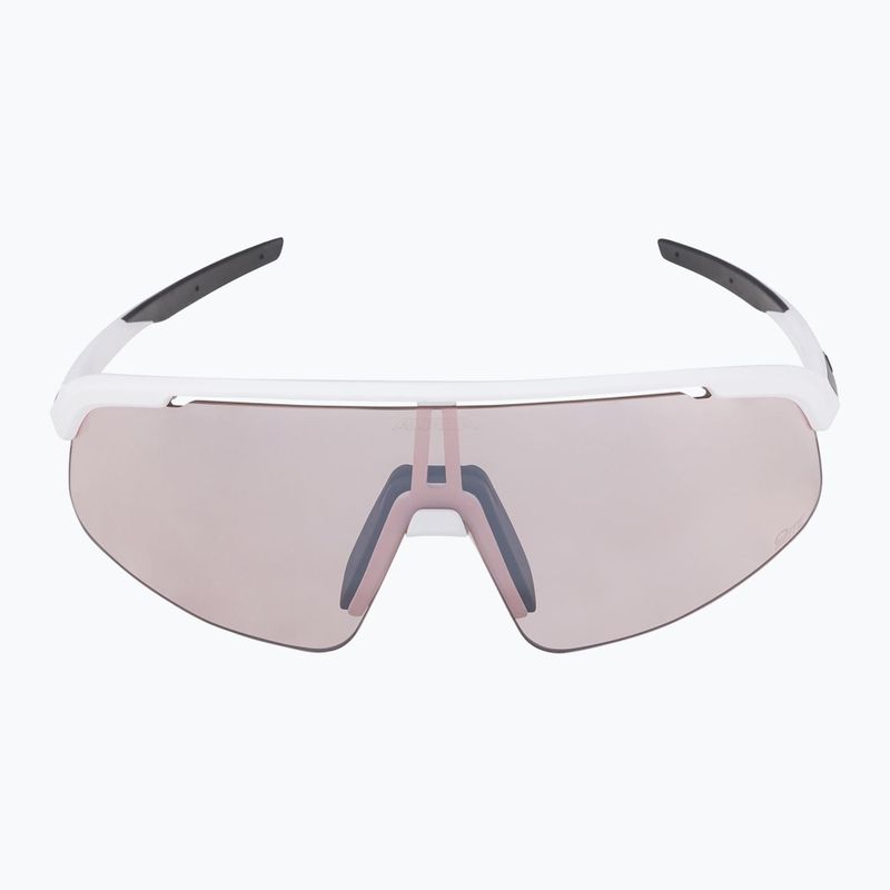 Occhiali da sole Alpina Turbo Pro S Q-Lite bianco opaco/ argento flash a specchio 6
