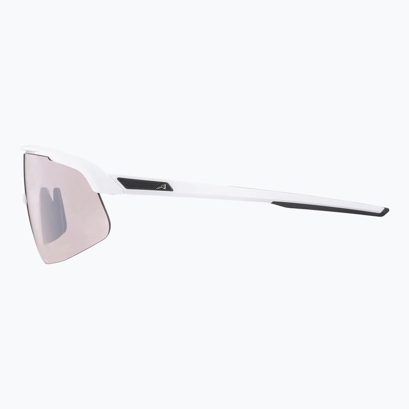 Occhiali da sole Alpina Turbo Pro S Q-Lite bianco opaco/ argento flash a specchio 7