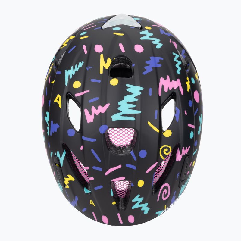 Casco da bici per bambini Alpina Ximo Flash nero coriandoli opaco 6