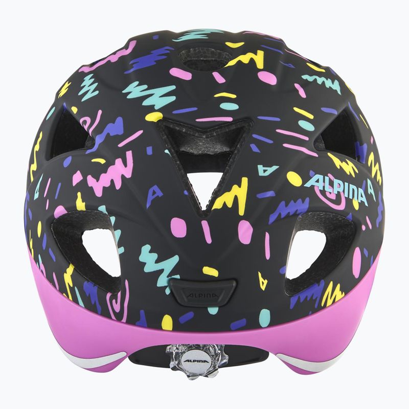 Casco da bici per bambini Alpina Ximo Flash nero coriandoli opaco 4