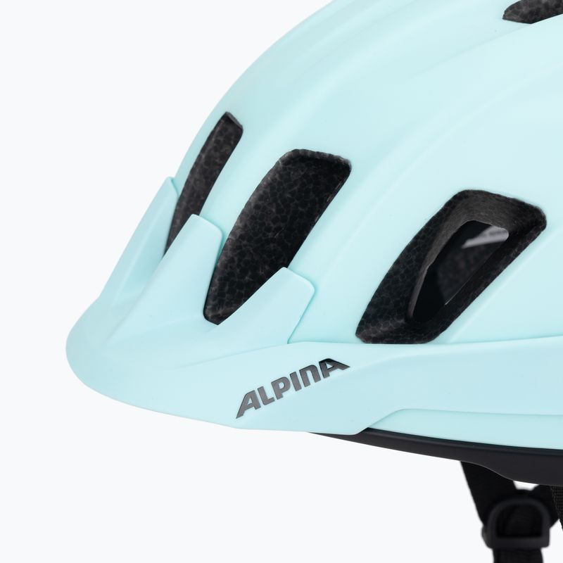 Casco da bici Alpina Paranus verde pastello opaco 7