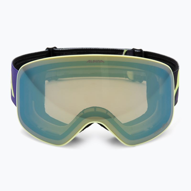 Maschera da sci per bambini Alpina Fernie Q-Lite sunny/lime matt 2