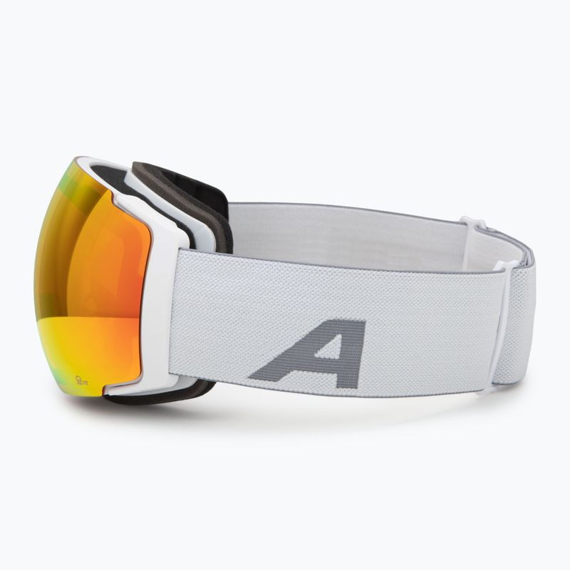 Maschera da sci Alpina Falera Mag Q-Lite white matt/red/pink 5