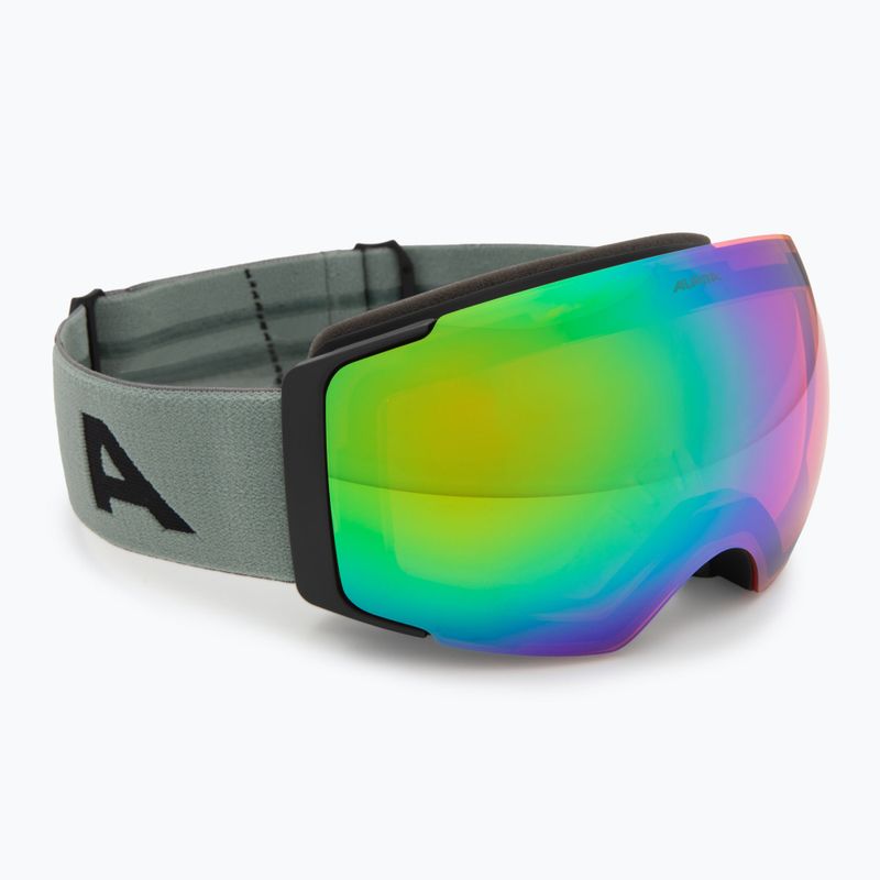 Maschera da sci Alpina Falera Mag Q-Lite black/green matt/green/pink 2