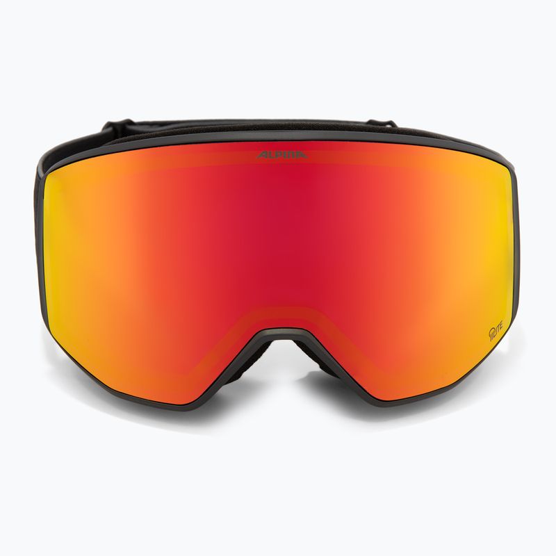 Maschera da sci Alpina Venet Q-Lite black matt/red 2