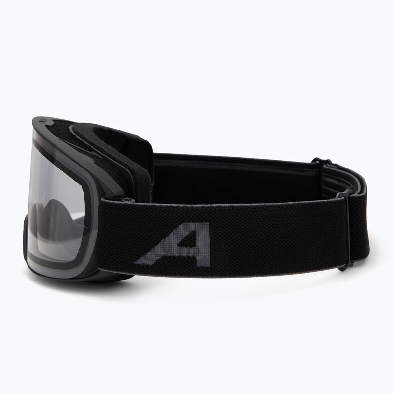 Maschera da sci Alpina Nakiska black matte/clear 4
