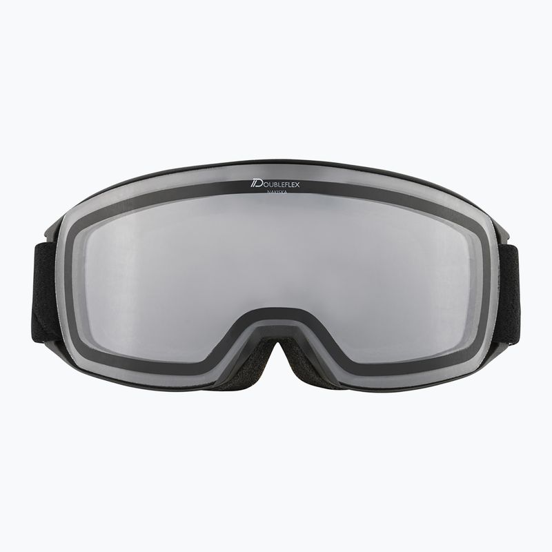 Maschera da sci Alpina Nakiska black matte/clear 2