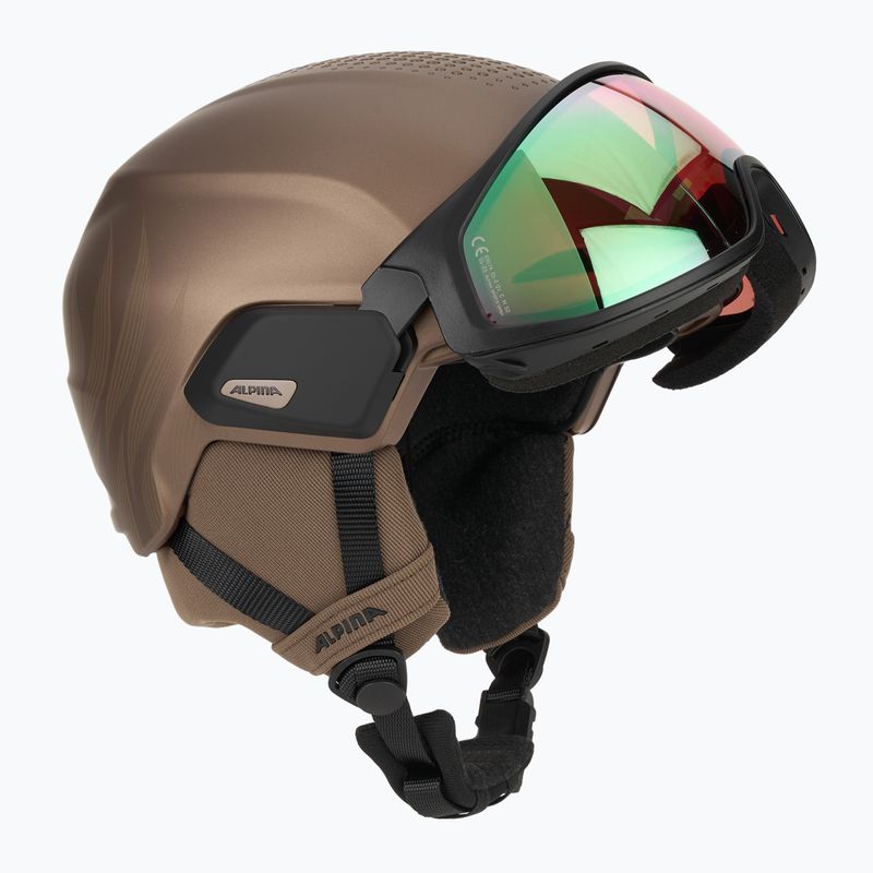 Casco da sci Alpina Oro QV Mips sepia metallic 9