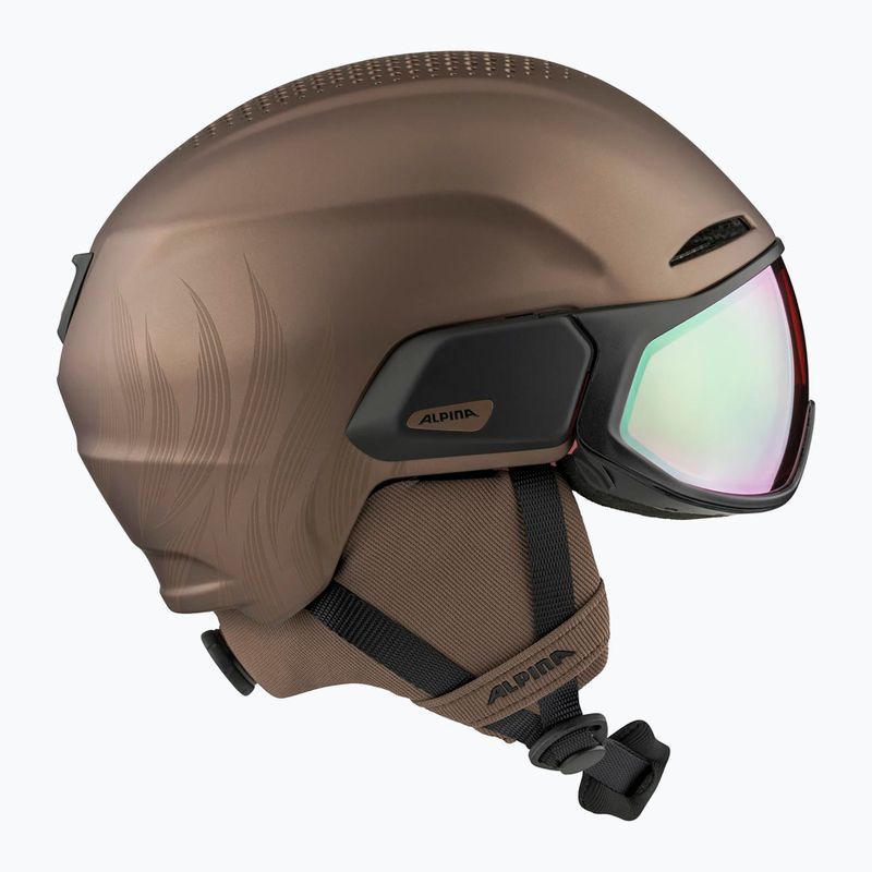 Casco da sci Alpina Oro QV Mips sepia metallic 2