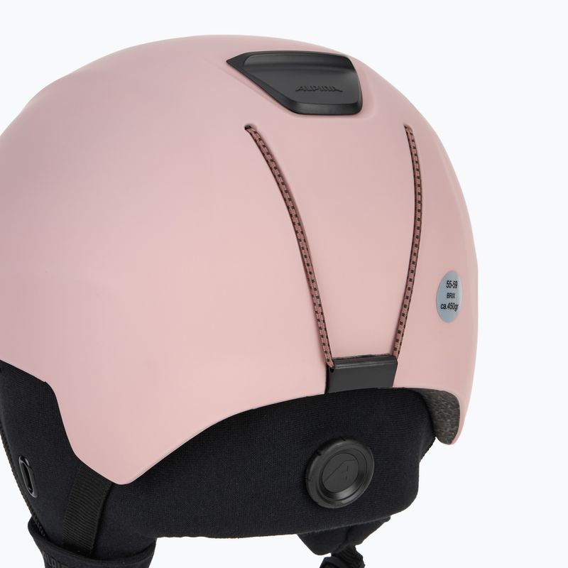 Casco da sci Alpina Brix smoke rose matt 8