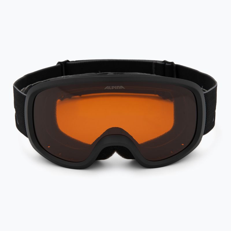 Maschera da sci per bambini Alpina Piney 2.0 matte black/orange 2