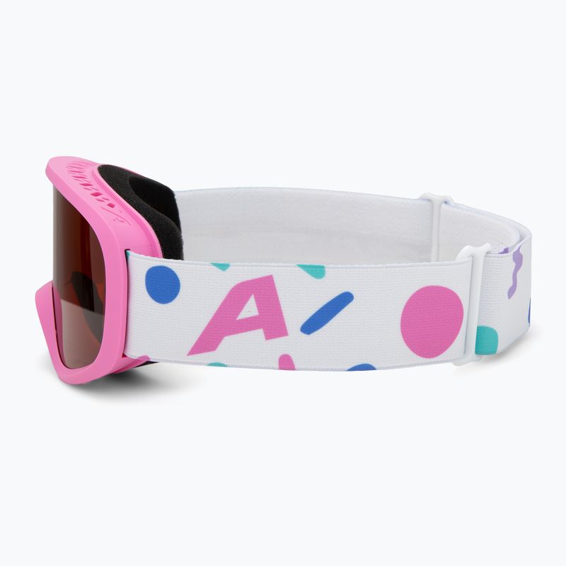 Maschera da sci per bambini Alpina Piney 2.0 pink matt/orange 4