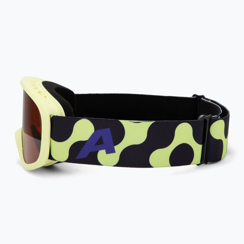 Maschera da sci per bambini Alpina Piney 2.0 sunny/lime matt/orange 4