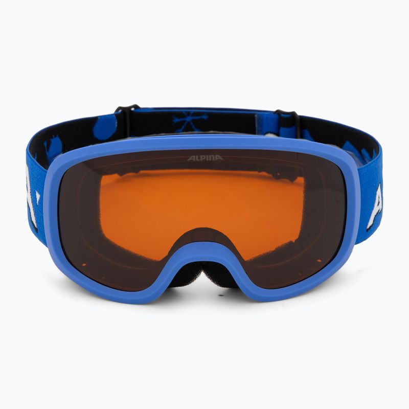 Maschera da sci per bambini Alpina Piney 2.0 blue matt/orange 2