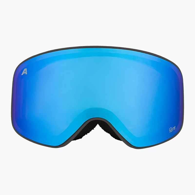 Maschera da sci per bambini Alpina Fernie Q-Lite black/blue matt 2