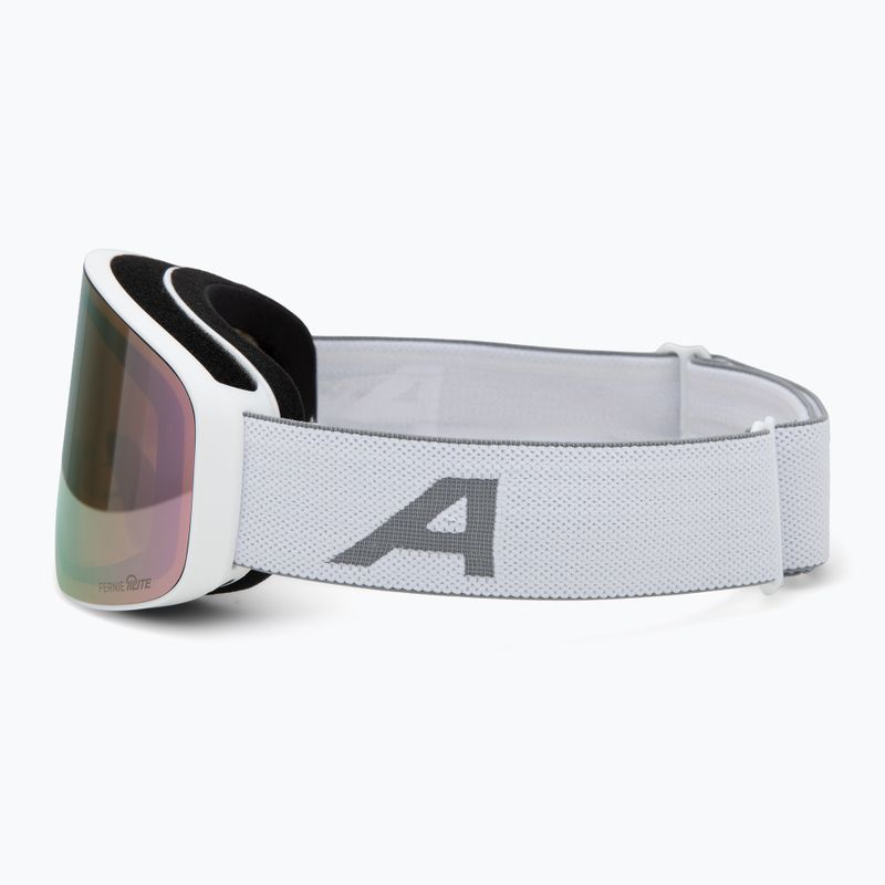 Maschera da sci junior Alpina Fernie Q-Lite white matt/rose 4