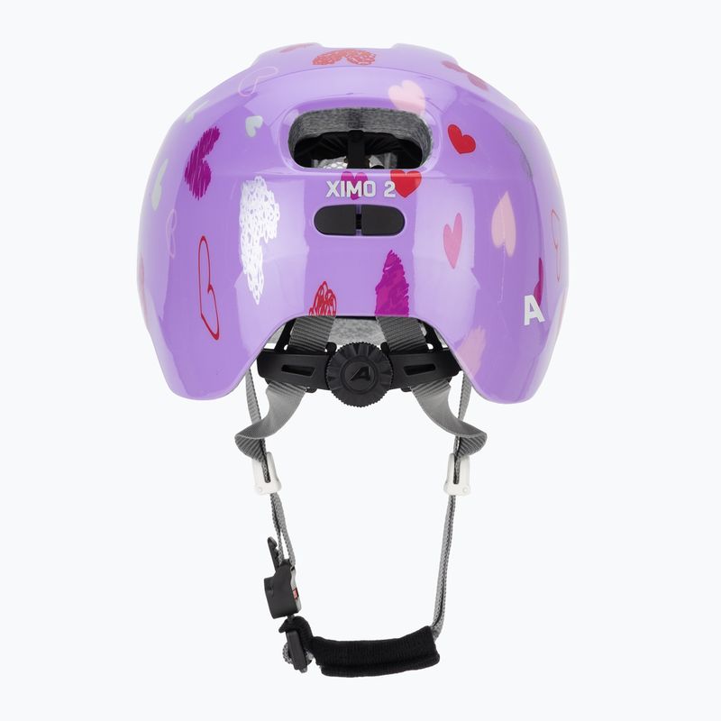 Casco da bici per bambini Alpina Ximo 2 Jr purple hearts gloss 4