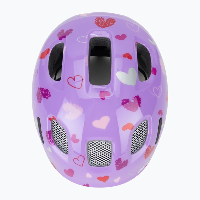 Casco da bici per bambini Alpina Ximo 2 Jr purple hearts gloss 6