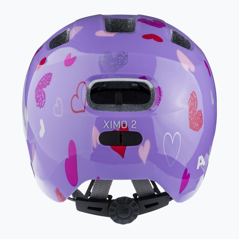Casco da bici per bambini Alpina Ximo 2 Jr purple hearts gloss 5