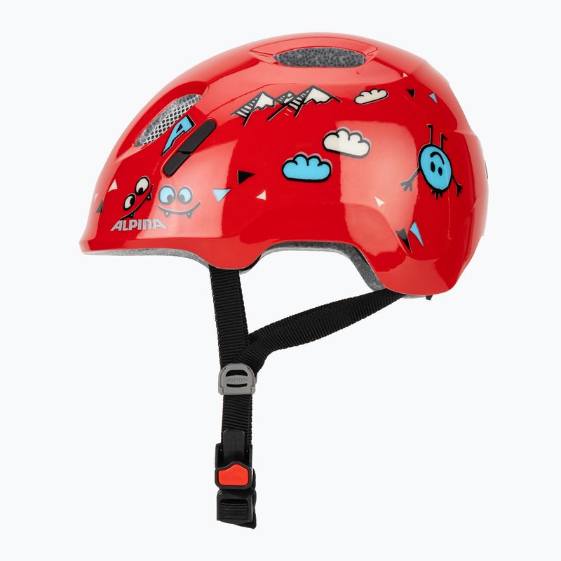 Casco da bici per bambini Alpina Ximo 2 Jr red smile gloss 3