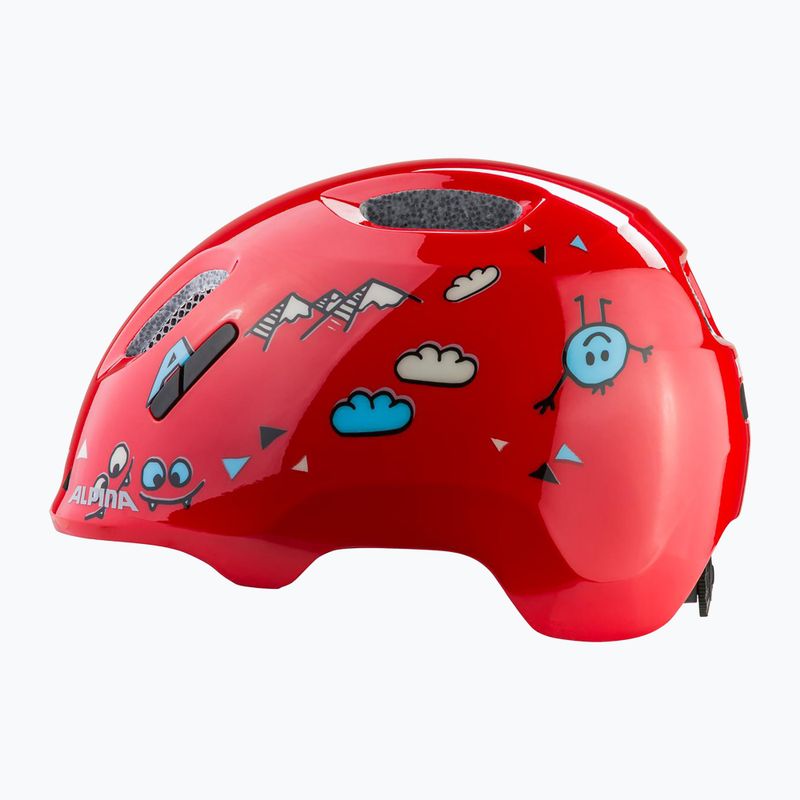 Casco da bici per bambini Alpina Ximo 2 Jr red smile gloss 2