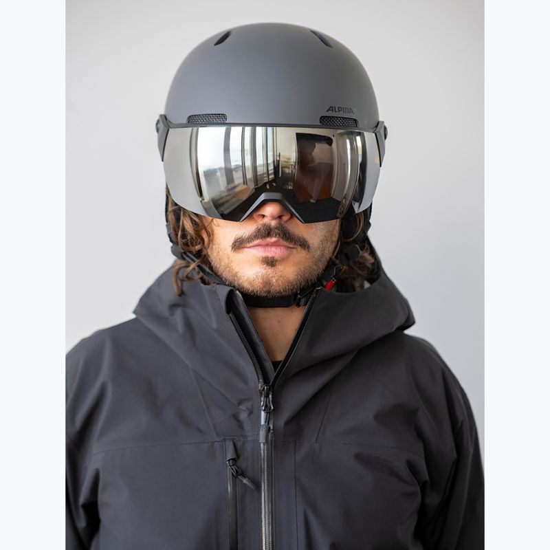 Casco da sci Alpina Arber 2 Visor Q-Lite midnight grey 5